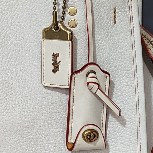 Coach Rogue 25 Chalk and Oxblood - Picture 13 of 16